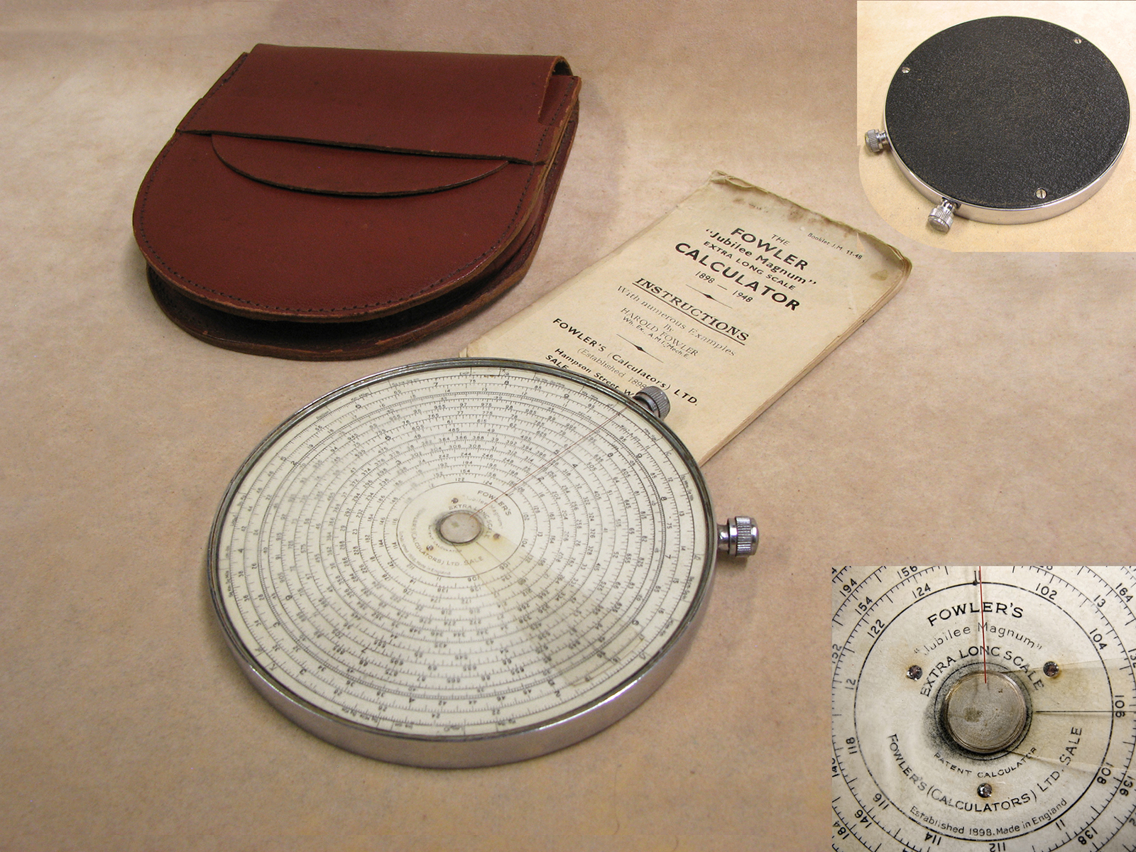 1940's Fowler's Jubilee Magnum Extra Long Scale calculator